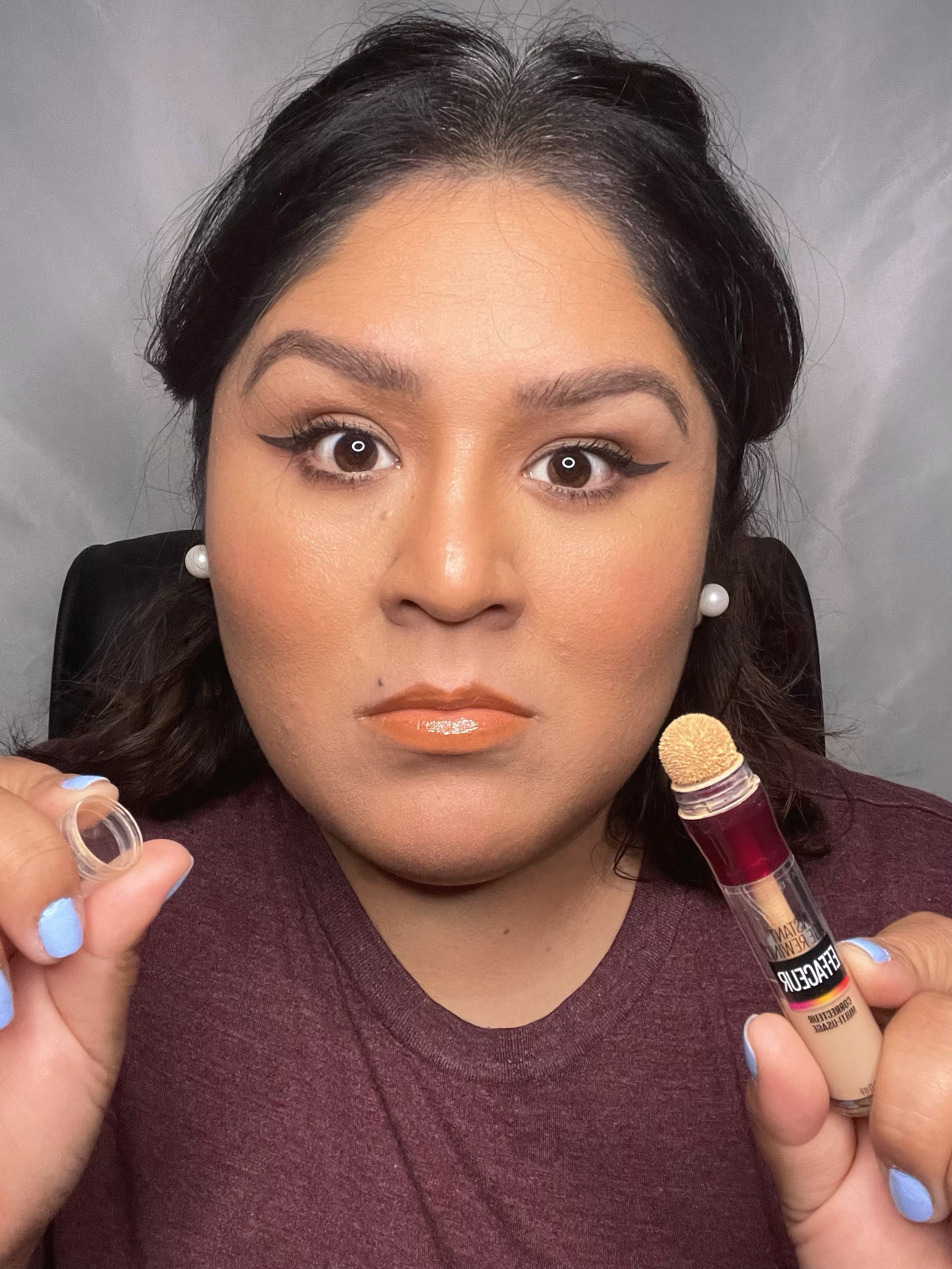 Does the TikTok Concealer face life hack work? viral concealer hack Maybelline instant age rewind eraser pinterest tv live series beauty hacks beauty energizer concealer face lift tiktok